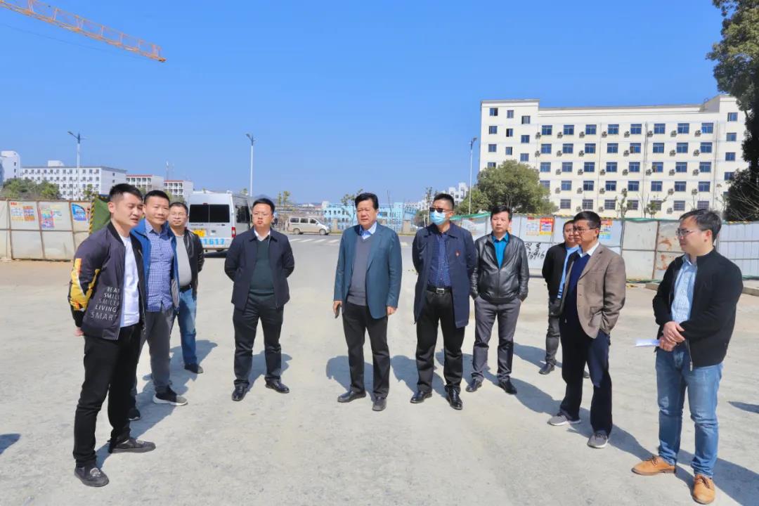 集團黨委書記、董事長謝榮華調(diào)研中心城區(qū)市政路網(wǎng)項目