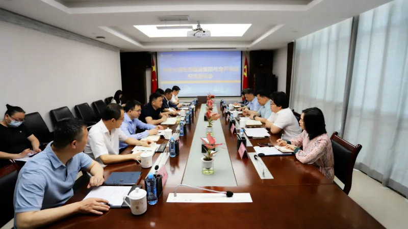 南昌大灣生態(tài)建設(shè)集團(tuán)一行來訪金開集團(tuán)座談交流