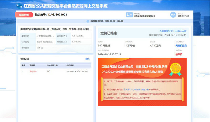 集團(tuán)2.36億再摘一地，戰(zhàn)略布局再加碼！